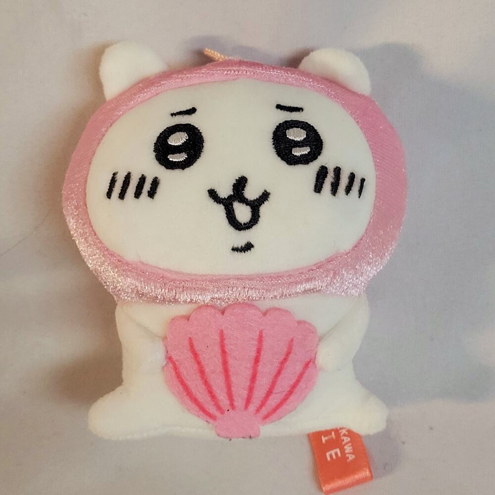 Chiikawa Hachiware "Pearl" Plush Keychain Mie Limited 5" Japan Hamster Kawaii